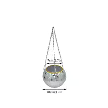 Disco Ball Flower Hanging Vase
