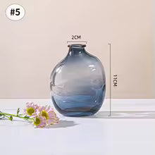 Nordic Glass Flower Vase Decor